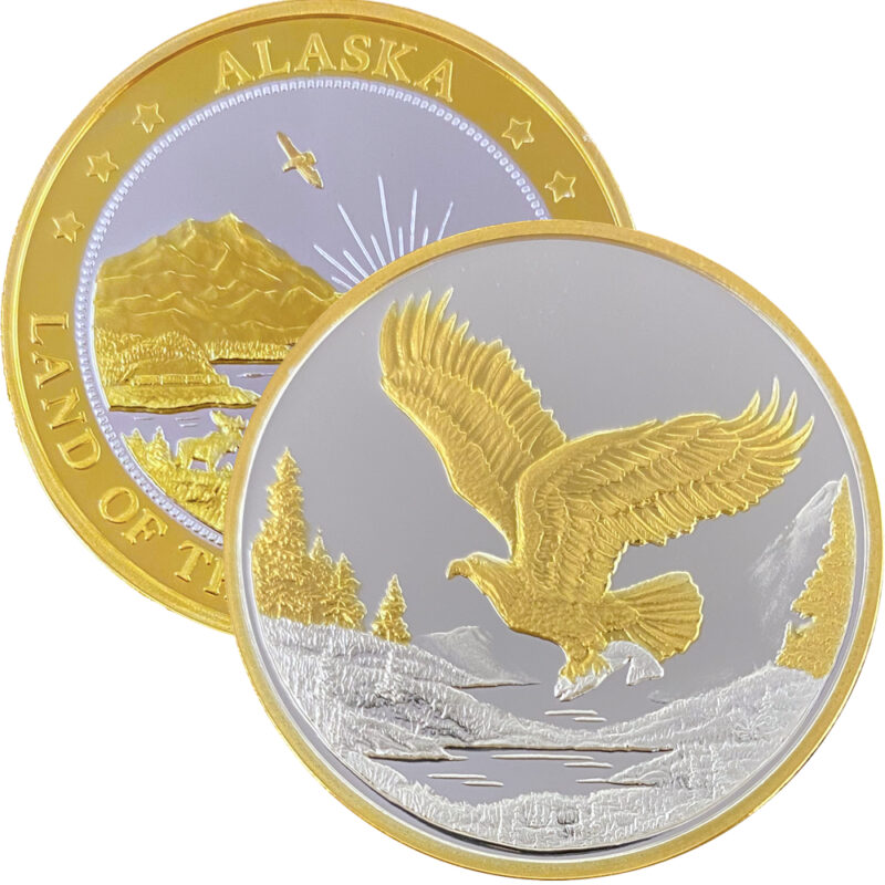 Eagle in Flight Medallion - Alaska Mint