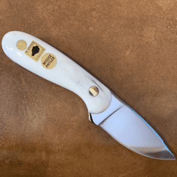 Hunting Knife with Moose Antler Handle