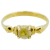 Ladies Round Gold Quartz Ring, Alaska Mint