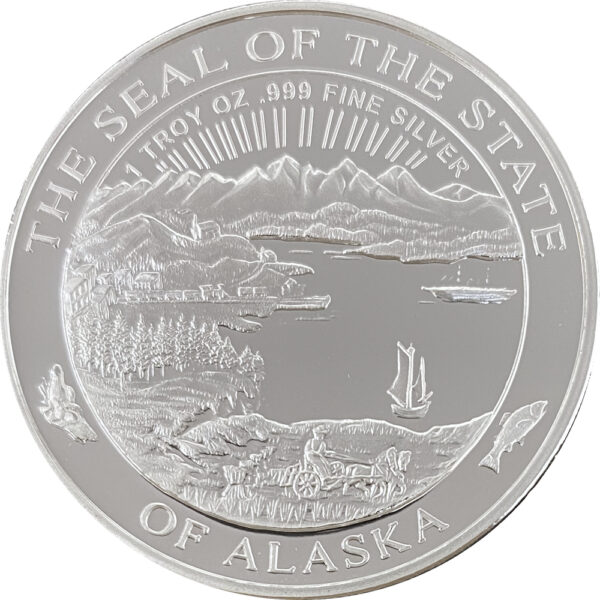 ★ 高品質 カナダ産 Grizzly ラグ　頭骨付　※CITES・登録票付 1998 Official State of Alaska Medallion - Alaska Mint