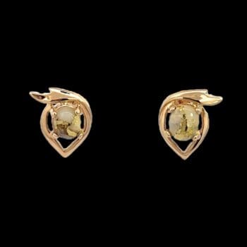 Gold quartz, Earrings, Alaska Mint, EJ36Q $480