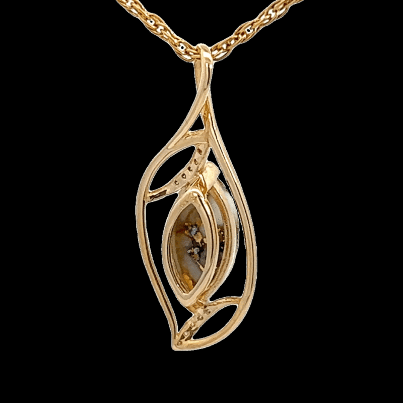 Gold quartz, Pendant, Alaska Mint, PN1127DQ