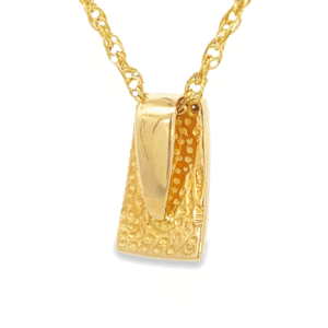 Gold quartz & diamond pendant, Alaska Mint