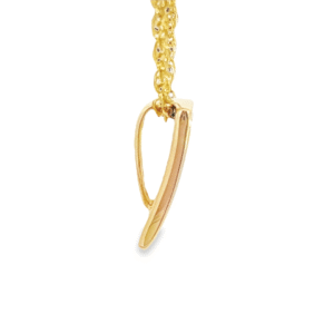 Gold quartz & diamond pendant, Alaska Mint