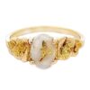 Ladies Gold Quartz & Nugget Ring, Alaska Mint