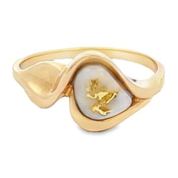 Gold Quartz Ladies Ring, Alaska Mint