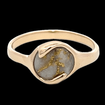 Gold quartz, Ring, Alaska Mint, RL650Q