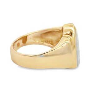 Ladies Diamond & Gold Quartz Ring, Alaska Mint