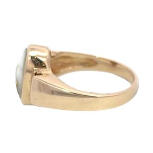 Ladies Gold Quartz & Diamond Ring, Alaska Mint