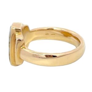 Ladies Gold Quartz & Diamond Ring, Alaska Mint