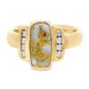 Ladies Gold Quartz & Diamond Ring, Alaska Mint
