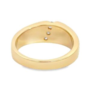 Men's Gold Quartz & Diamond Ring, Alaska Mint