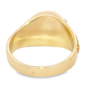 Men's Gold Nugget & Quartz Ring, Alaska Mint