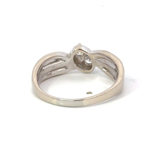 Estate Lady's Diamond 14k White Gold Ring Estate 070740 - Image 3