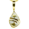 Diamond 14k Gold Quartz Pendant, Alaska Mint