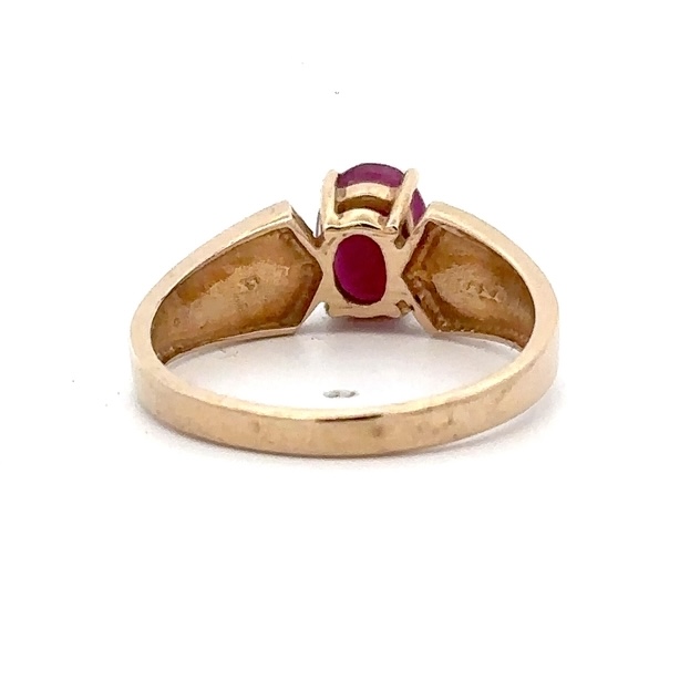 Estate Lady's Ruby 14k Ring - Image 3