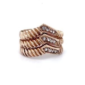 Estate Lady's CZ 14k Ring