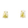 Gold Quartz Post Earrings, Alaska Mint