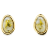 Gold Quartz Post Earrings, Alaska Mint