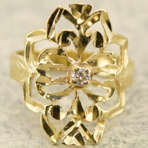 Estate Ladies Diamond 14k Gold Ring