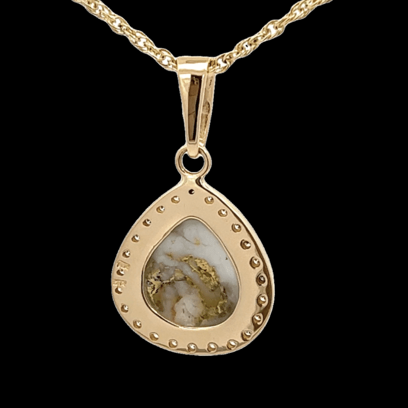 Gold quartz, Pendant, Alaska Mint, PN1103DQ