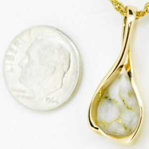 Gold Quartz Pendant, Alaska Mint