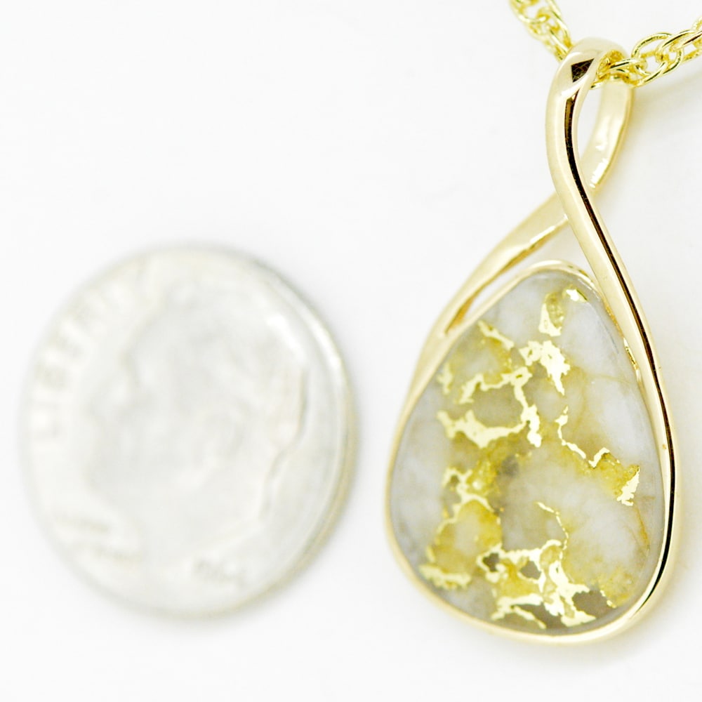 Gold Quartz Pendant 52- Alaska Mint