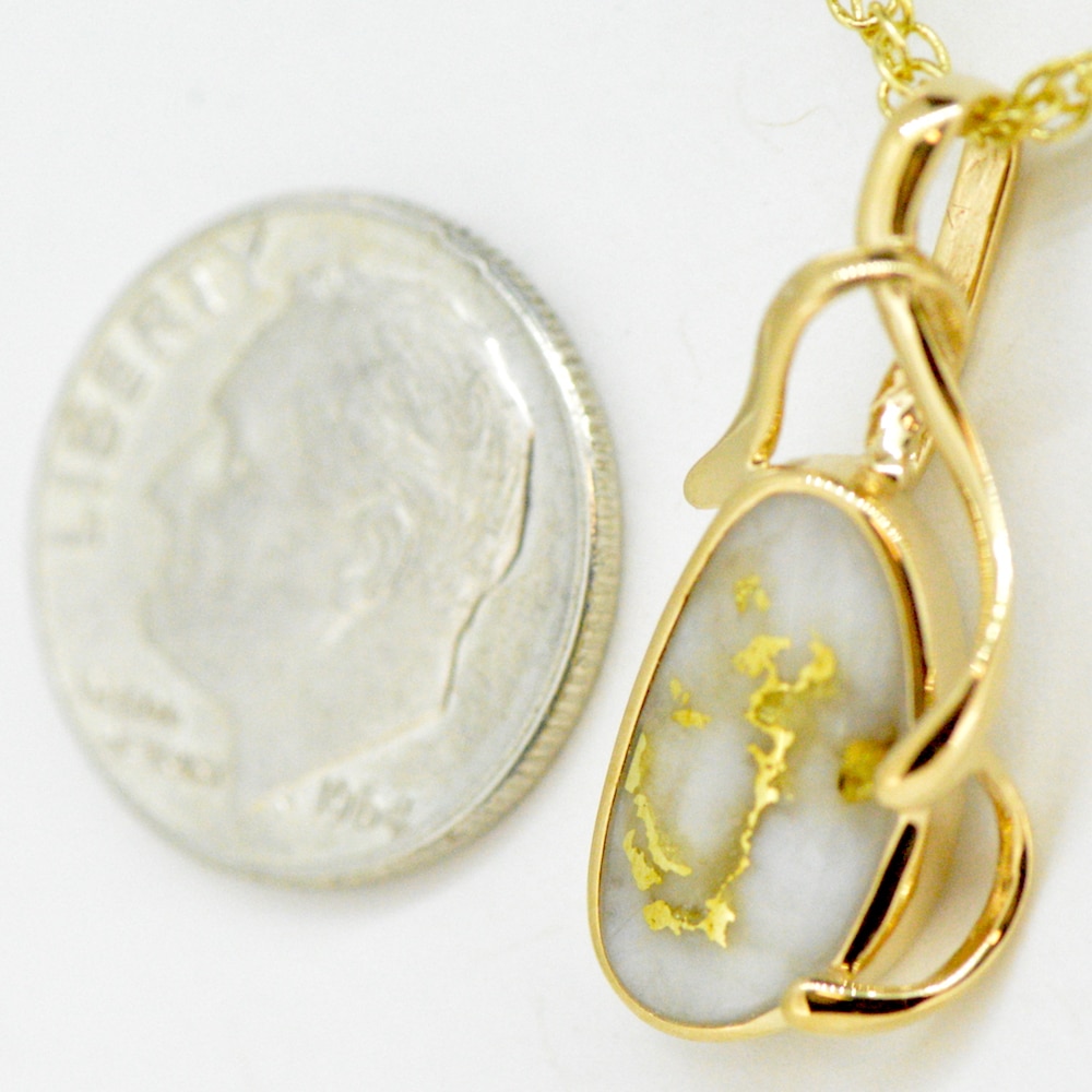 Gold Quartz Pendant - Alaska Mint