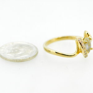 Ladies Diamond Gold Quartz Ring, Alaska Mint
