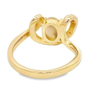 Ladies Diamond Gold Quartz Ring, Alaska Mint