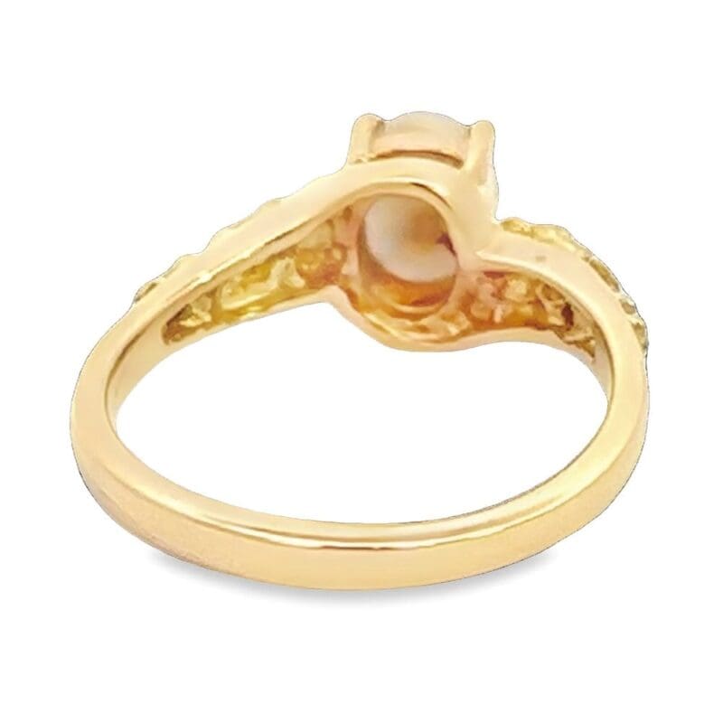 Gold Quartz Ladies Nugget Ring, Alaska Mint