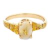 Gold Quartz Ladies Nugget Ring, Alaska Mint
