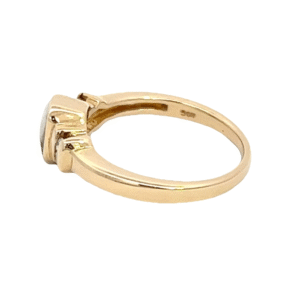 Ladies Gold Quartz & Diamond Ring, Alaska Mint