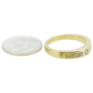 Ladies Gold Quartz & .07 CT Diamond Band, Alaska Mint