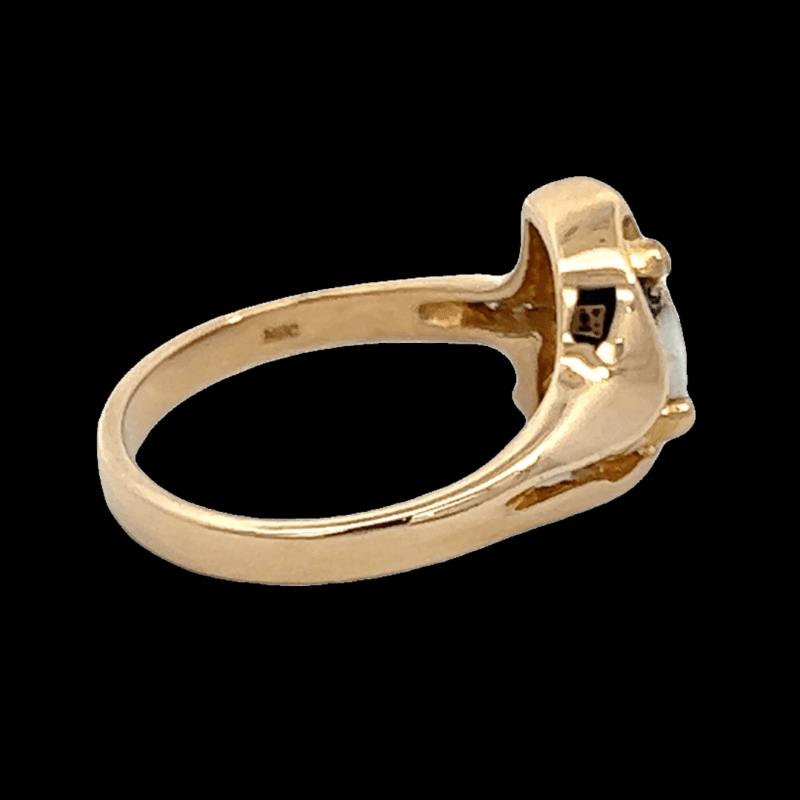 Gold quartz, Ring, Alaska Mint, Diamond, RL746D4Q