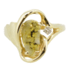 Ladies Gold Quartz & Diamond Ring, Alaska Mint