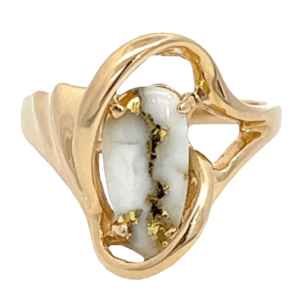 Ladies Gold Quartz Ring, Alaska Mint