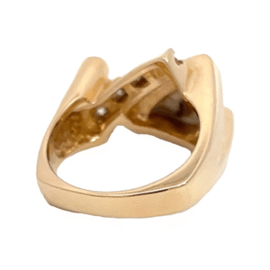 Ladies Gold Quartz & Diamond Ring, Alaska Mint