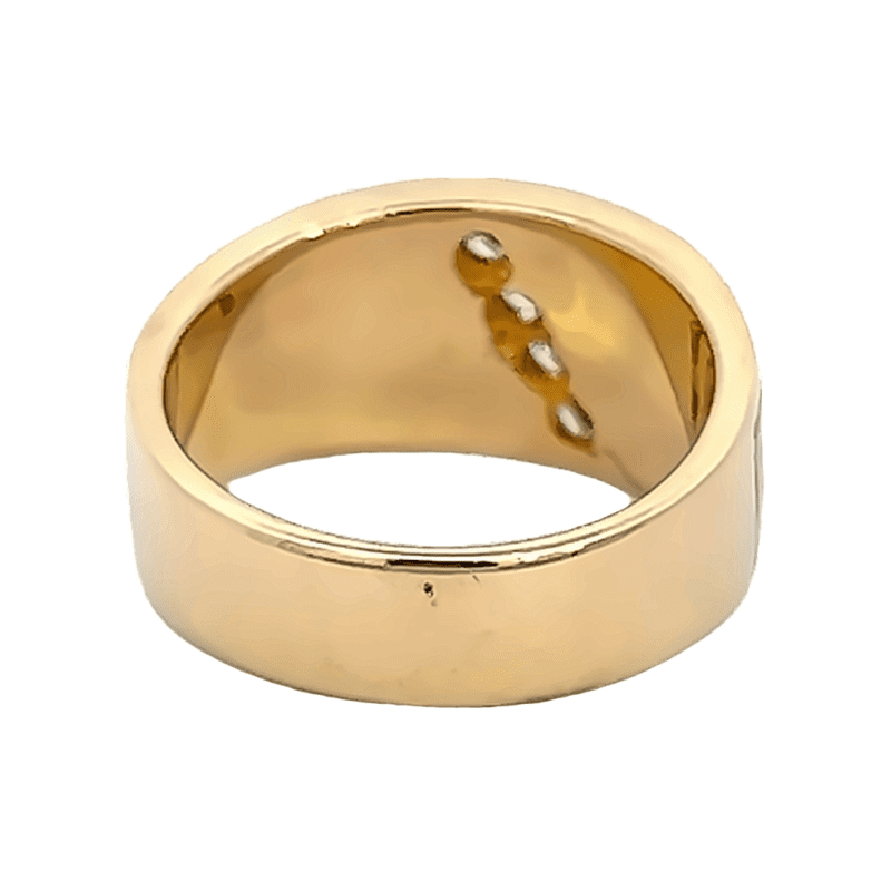 Ladies Gold Quartz, Nugget & Diamond Ring, Alaska Mint