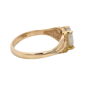 Ladies Gold Quartz & Nugget Ring, Alaska Mint