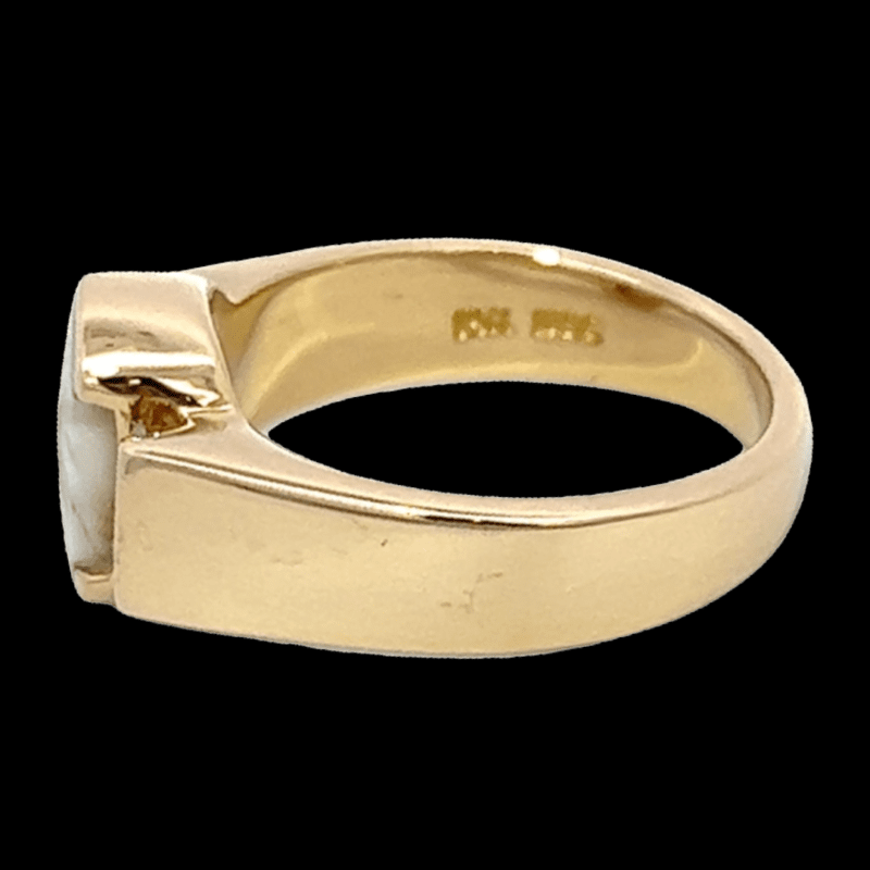 Gold quartz, Ring, Alaska Mint, Diamond, RLDL64D15Q