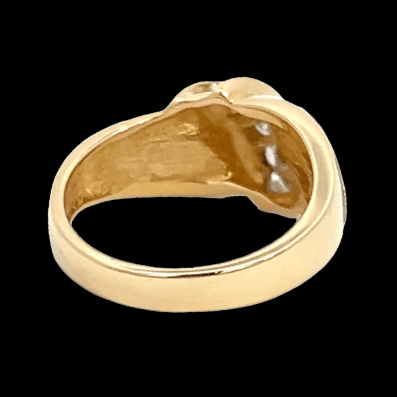 Gold quartz, Ring, Alaska Mint, Diamond, RLJ502DQ