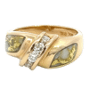 Ladies Gold Quartz & Diamond Ring, Alaska Mint