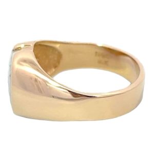Men's Gold Quartz Ring, Alaska Mint