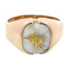 Men's Gold Quartz Ring, Alaska Mint