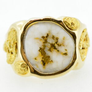 Gold Quartz Rings