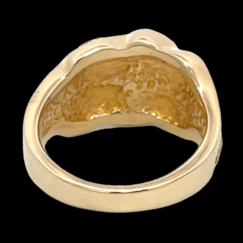 Midnight Gold quartz, Ring, Alaska Mint, Gold Nugget, RM654MG