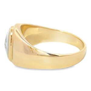 Men's Gold Quartz Ring, Alaska Mint