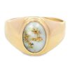 Men's Gold Quartz Ring, Alaska Mint