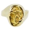 Men’s Gold Nugget Ring, Alaska Mint
